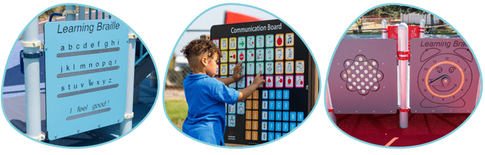 Communication Boards and Educational Signage is a Must Have Inclusive Playground Element