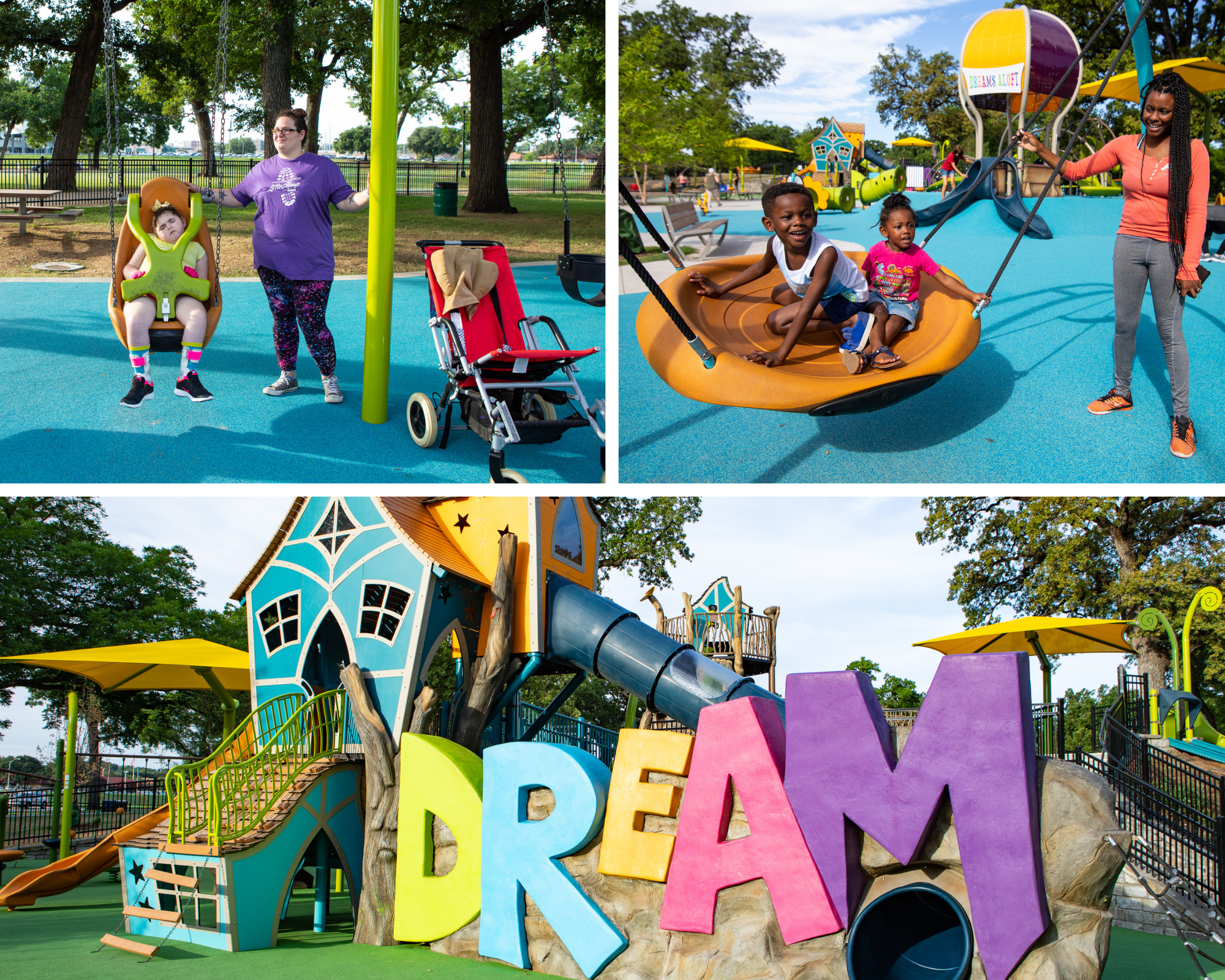 Discover Dream Park in Fort Worth, Texas—a family favorite with inclusive play events, made possible by community-driven playground funding.