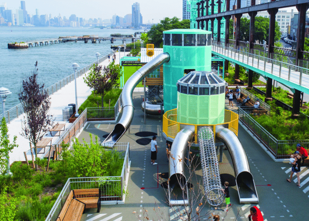 Domino Park in Brooklyn. Photo courtesy of Landscape Structures