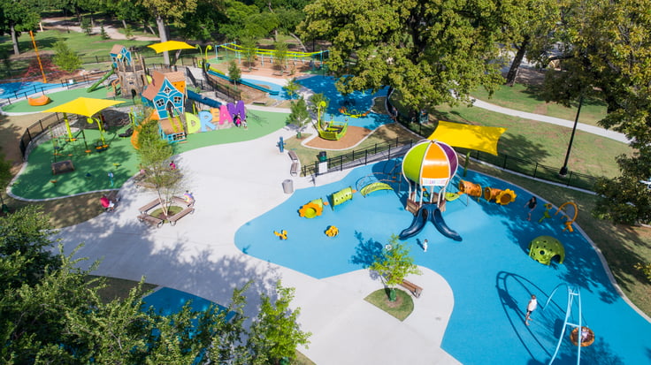 Fort Worth's beloved park, garnering high praise through their Google reviews and welcomes 2 million+ visitors yearly as an inclusive playground hub.